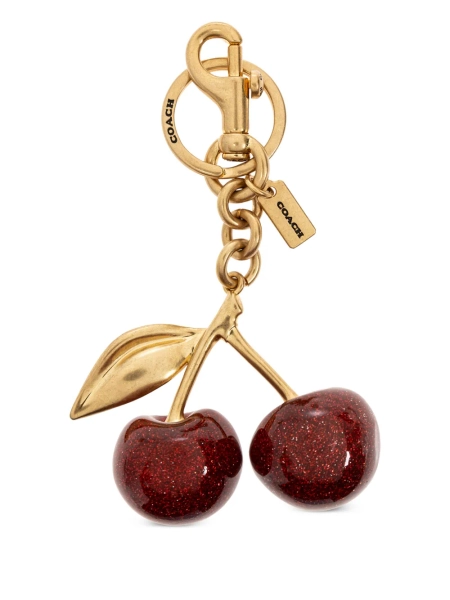 Coach cherry-appliqué keychain | One Size