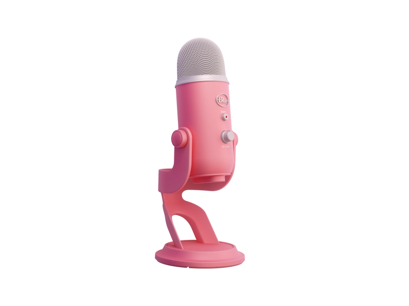 YETI - Aurora Collection Multi-Pattern USB Microphone with Blue VO!CE