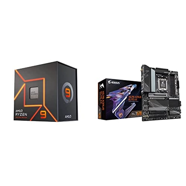 AMD Ryzen 9 7900X + GIGABYTE X670 AORUS ELITE AX Motherboard