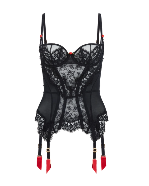 Clarissa Basque in Black | By Agent Provocateur
