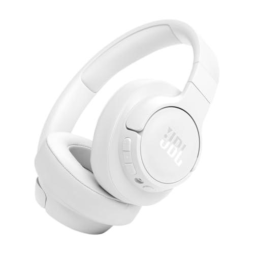 JBL Tune 770NC - Adaptive Noise Cancelling with Smart Ambient Wireless Over-Ear Headphones, Bluetooth 5.3, Up to 70H Battery Life with Speed Charge, Lightweight, Comfortable & Foldable Design (White) - White