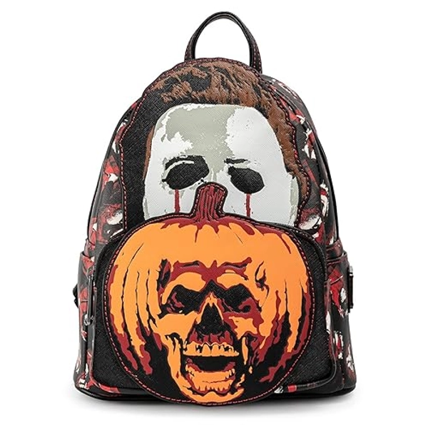 Loungefly Halloween 2 Michael Myers Pumpkin Womens Double Strap Shoulder Bag Purse