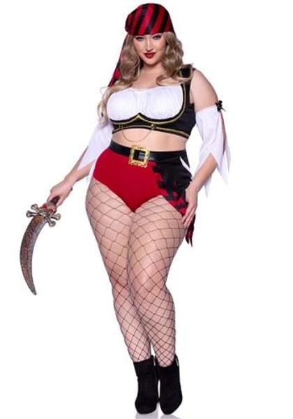 Women's Plus Sexy Wicked Pirate Wench Costume