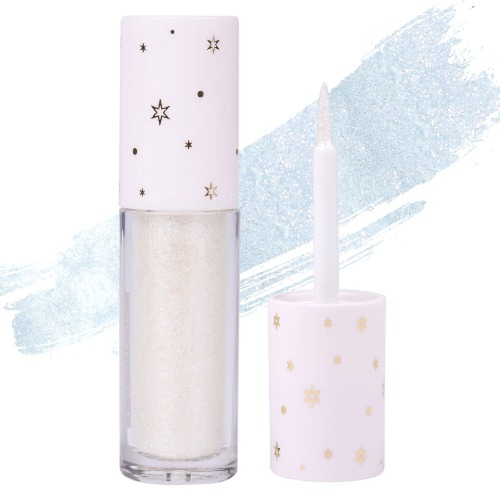 wiwoseo Liquid Eyeshadow Glitter Korean Makeup Diamond Highly Pigmented Eyeshadows Japanese Korean Eye Glitter Shining Eyeshadow Waterproof Long Lasting Eyeshadow Cosplay Makeup (Diamond)