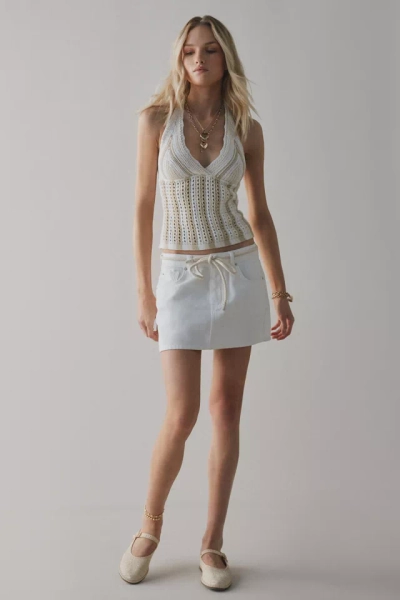 Kimchi Blue Tulum Crochet Halter Top