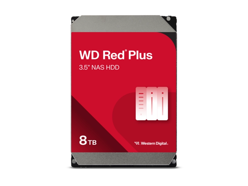 WD Red Plus 8TB 5640 RPM 256MB Cache SATA 6.0Gb/s 3.5" Hard Drives --WD60EFPX