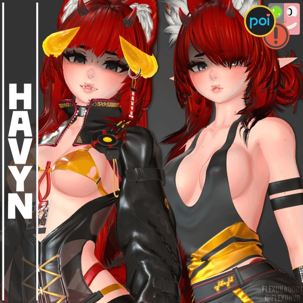 [VRCFT/SDK3] Havyn by flexuh on Jinxxy