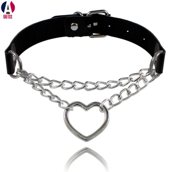 Chain Heart Collar