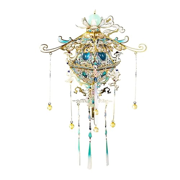 MU 3D Metal Puzzles Model Kits Building for Adult to Build Scented Sachets C, Chinese Latern Ancient Palace Miniature Assembling, Birthday DIY Gifts and Home Decor