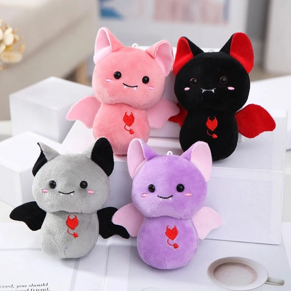 Goth 'Fangtom' Cute Baby Bat Cute Kawaii Plushie Keychain