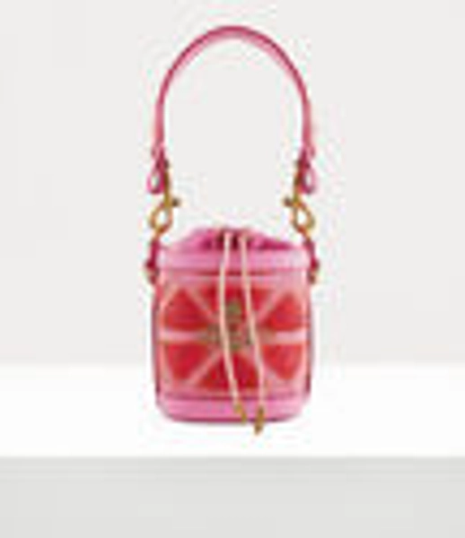 Small Kitty Bucket Bag in PINK-RED | Vivienne Westwood®