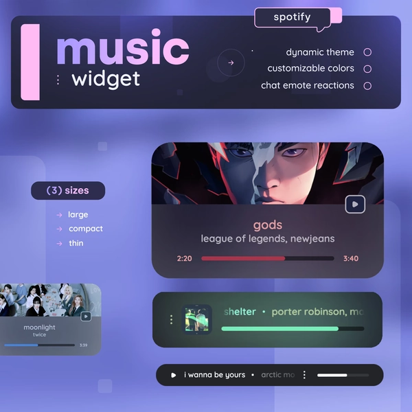 STREAM UPGRADE - Spotify Music Widget 