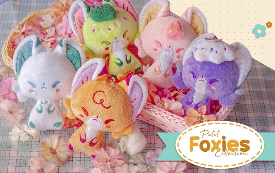 (ORANGE) Petit foxies plushies