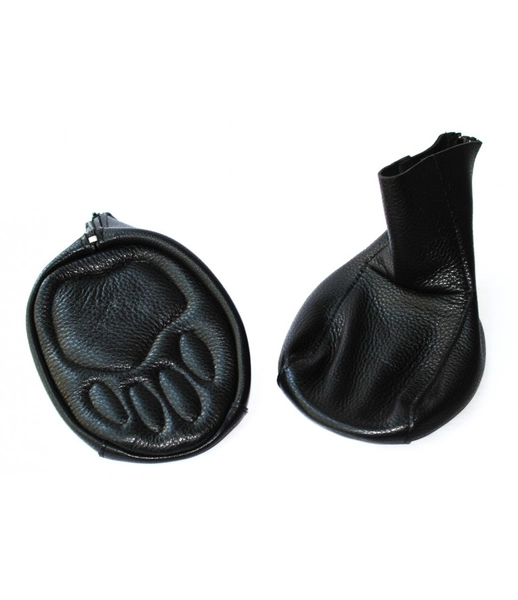 (6514) Leather Pet Play Paws Bondage Mitts-6514