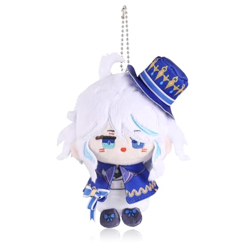 UTIEHD Genshin Impact Plüsch-Schlüsselanhänger, Niedliche 10cm Sammel-Figuren - Kompakte Größe für Taschen und Schlüssel für Fans (Furina) - Furina