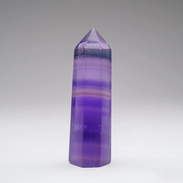 Genuine Polished Purple Fluorite Point from China (91 grams)