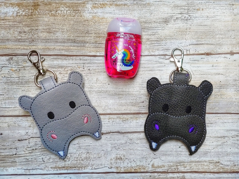 Hippo Hand Sanitizer Holder 