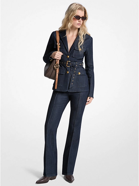 Belted Denim Blazer | Michael Kors