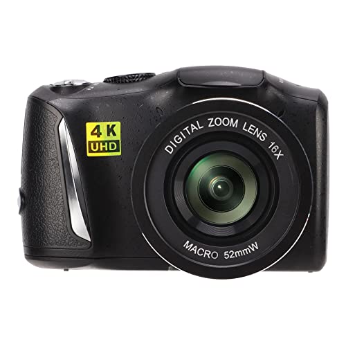4K HD Digital Camera, Ultra HD 4K 48MP Digital Camera with 3.2 Inch IPS Screen 16X Digital Zoom, Digital Point and Shoot Camera Vlogging Camera for Beginners, Students, Teens, for Girls Boys
