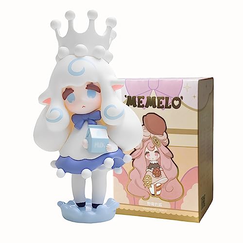 Aven Rabbit Memelo Sweet Kingdom Series Mystery Box Toy Figure Action Blind Box Cute Popular Collectible Toys Girl Birthday Party Gift Christmas Toy Room Desktop Decoration (1 Pack) - Sweet Kingdom - 1 Pack