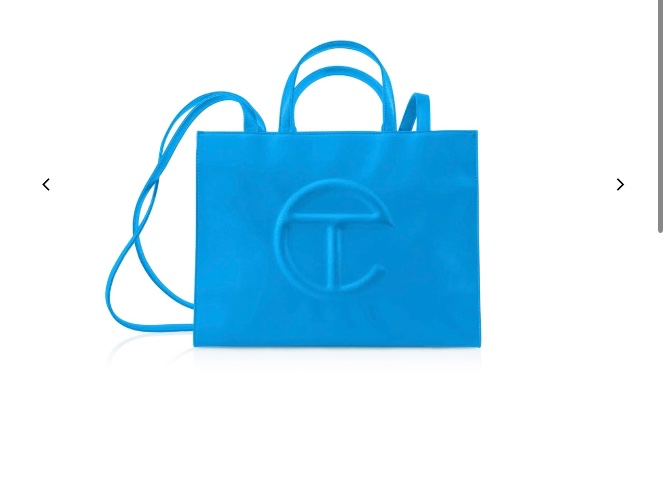 Medium Shopping Bag - Cyan – shop.telfar