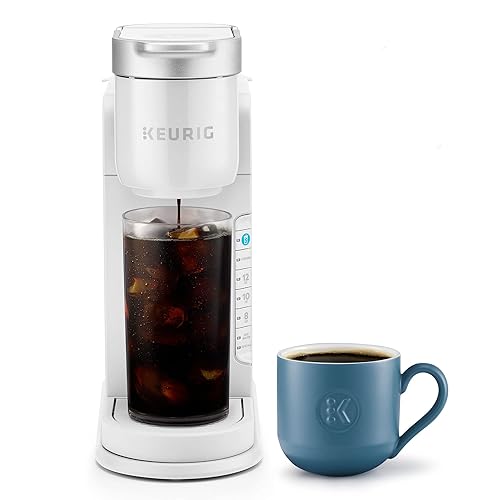 Keurig K-Iced Coffee Maker, Single Serve K-Cup Pod Iced Coffee Maker, With Hot and Cold Coffee Capabilities, Brews Any K-Cup Pod, White - White