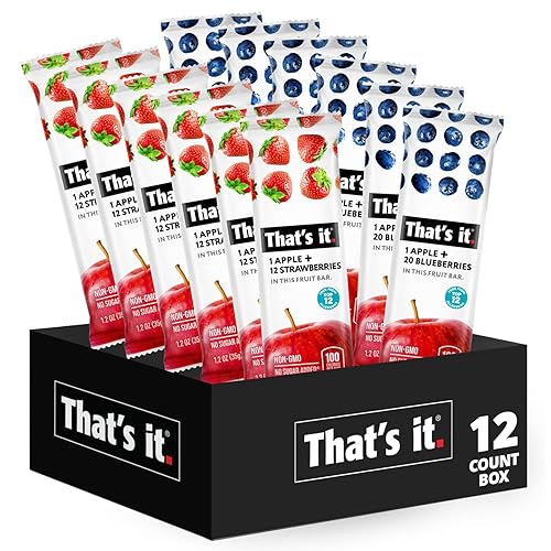 That's it. Fruit Bars 12 Variety Pack 100% Natural Real Fruit Bar (Pack of 12)