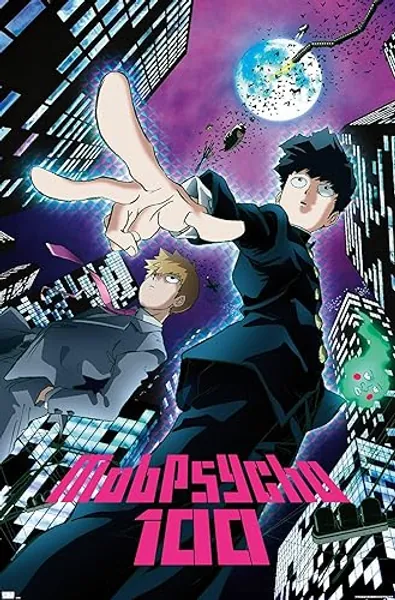 Trends International Mob Psycho 100 - City Wall Poster, 34L x 22.4W, Unframed Version