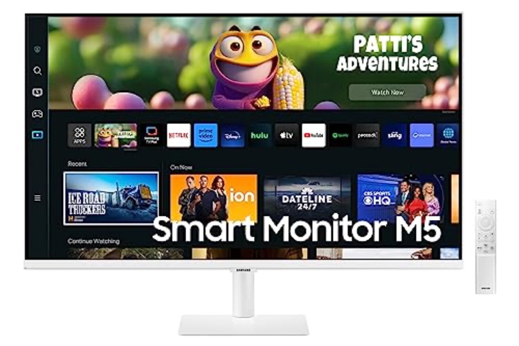 Samsung LS27CM501EUXXU 27" Full HD Smart Monitor with speakers Smart Hub for TV streaming and catch up apps, White - Full HD - 27 Inch - White
