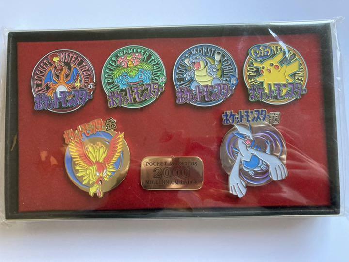 Pokemon Millennium Badge 2000 KADOKAWA Good Condition Rare From Japan