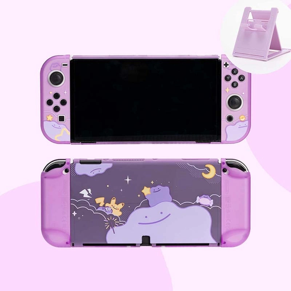Ditto Switch Cover Translucent Purple Ditto Switch OLED Case - Switch OLED