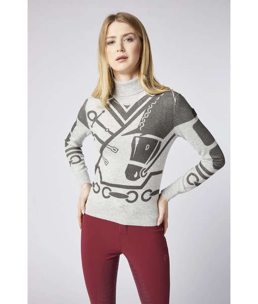 Ridershouse: Vestrum gaiss Knitwear Turtle Neck - in the colors beige/black