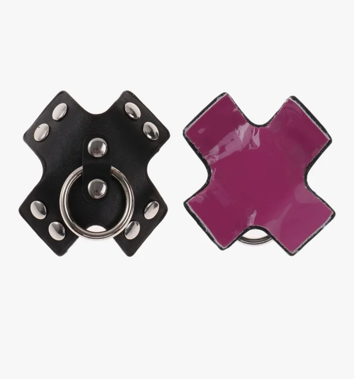 CHICTRY Selbstklebend Nippel Cover mit Halschoker Chain Nipple Stickers Brustwarzen Abdeckung Herz Runde Form Aufkleber Nippelpads