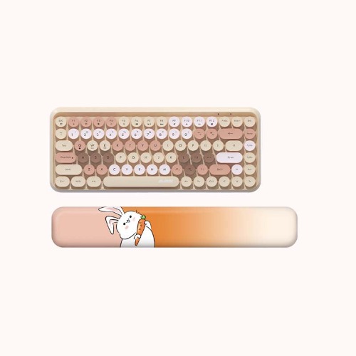 Cute Rabbit Keyboard Wrist Rest & Mousepad - Long Keyboard Rest