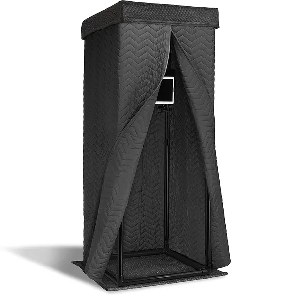 Snap Studio Portable Vocal Booth — Pop Up Home Recording Studio for Voice & Podcast — Portable & Lightweight for Easy Setup At Home & On the Road — Includes Bonus Travel Bag — #1 Recommended - Portable Recording Booth