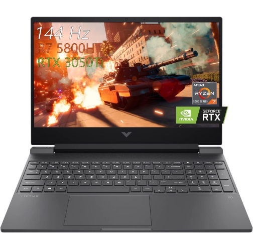 HP 2022 Victus 15 Gaming Laptop, 15.6" FHD 144Hz Micro-Edge Display, AMD Ryzen 7 5800H(up to 4.4GHz), Nvidia RTX 3050Ti (32GB RAM | 1TB SSD) : Electronics