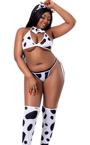 Amazon.com: Cow Lingerie Plus Size Anime Bikini Sexy Maid Cosplay Costume Kawaii Outfit Lolita Bra and Panty Set Japanese Underwear : Clothing, Shoes & Jewelry