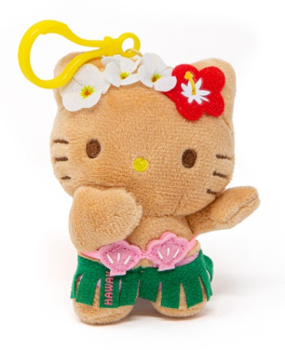 Hello Kitty® Plush 4" w/ Strap - Hula Kiss
