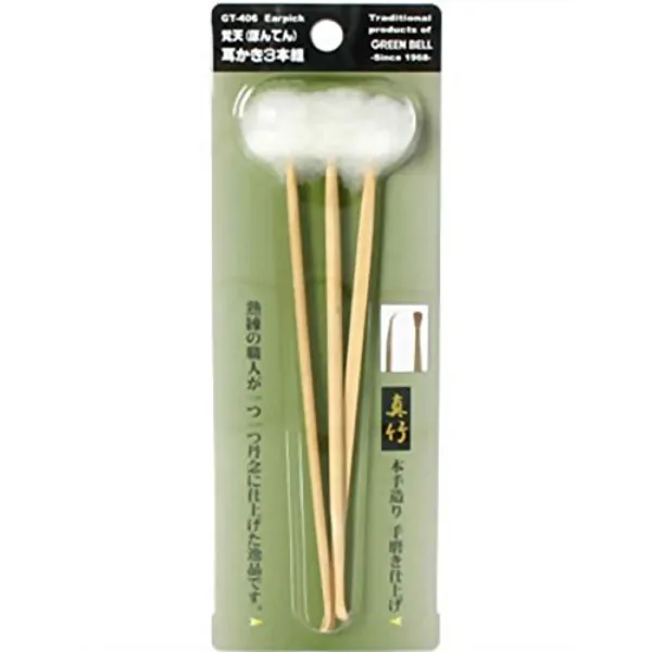 Japanese ear cleaning Pick 3 picks mimikaki from Japan Size : L 160 mm (6.3")