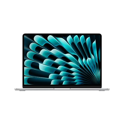 Apple 2024 MacBook Air 13-inch Laptop with M3 chip: 13.6-inch Liquid Retina Display, 8GB Unified Memory, 512GB SSD Storage, Backlit Keyboard, 1080p FaceTime HD Camera, Touch ID; Silver - 512GB - Silver - 8GB