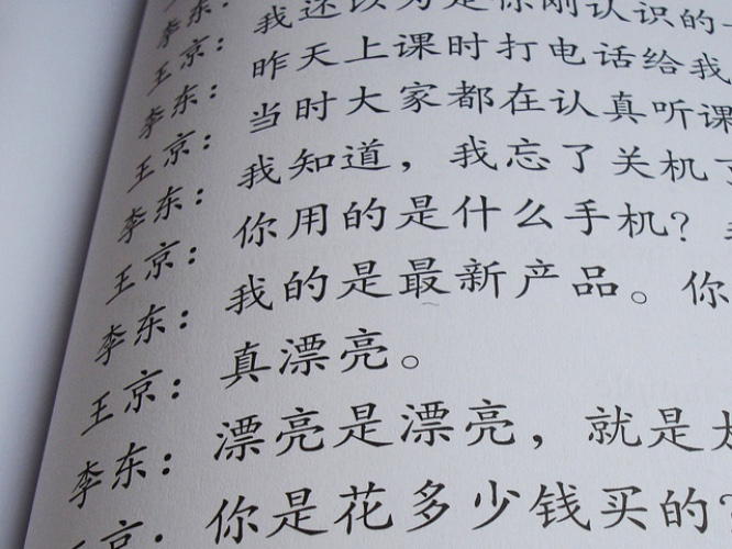 Chinese language - one lesson