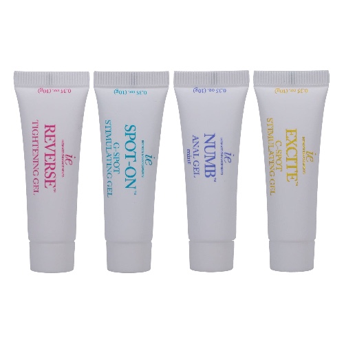 Intimate Enhancements - Intensify Pleasure -  Fishbowl Bulk Refill - 100 Pieces -  0.35 Oz  Tubes