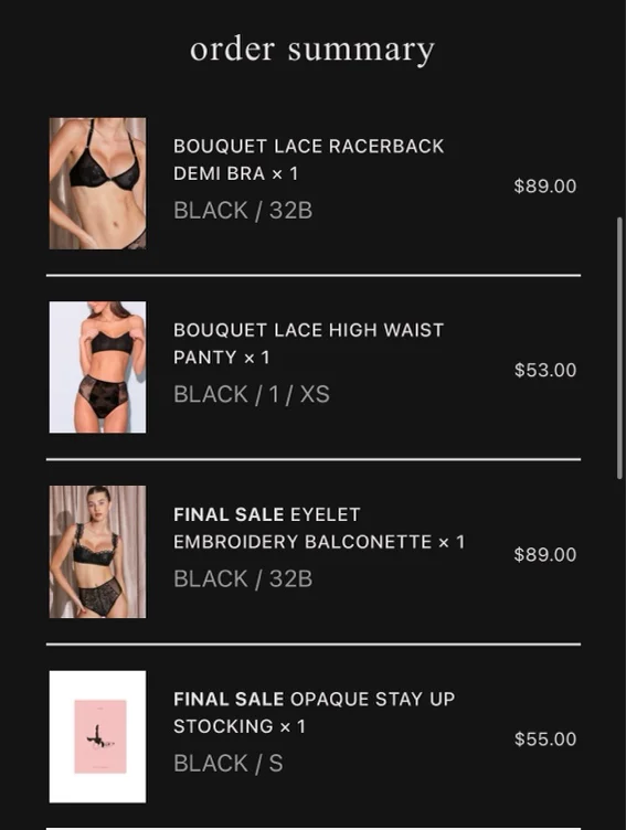 Lingerie Reimbursement 