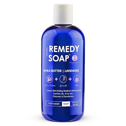 Truremedy Naturals Lavender and Shea Butter Body Wash - Body Wash That Moisturizes - Lavender and Shea Butter Body Wash (1 pk, 12 oz) - Lavender - 12 Fl Oz (Pack of 1)