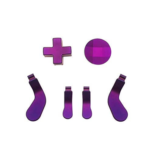 Metal D-Pads and Paddles Replacement for Xbox One Elite Controller Series 2, Xbox One Elite Controller(Purple) - Purple