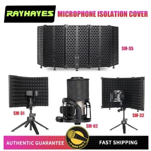 RAYHAYES Microphone Isolation shield Noise Reduction Recording studio Sponge Panel