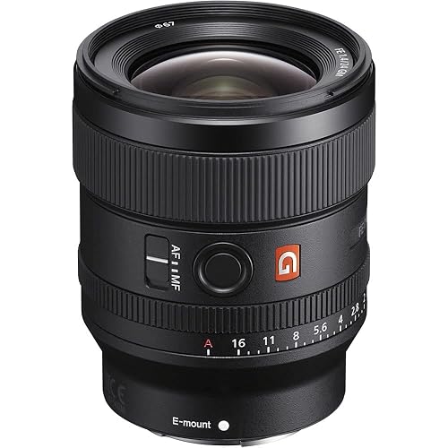 Sony E-mount FE 24mm F1.4 GM Full Frame Wide-angle Prime Lens (SEL24F14GM), Black - ‘w/ 24mm G Master’