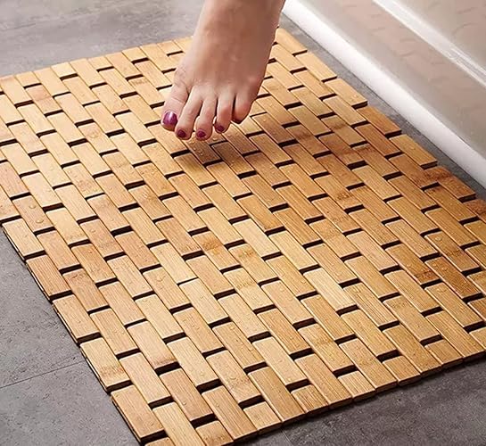 bamboo bath mat