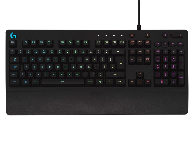 Logitech G213 Prodigy Gaming Keyboard, LIGHTSYNC RGB Backlit Keys, Spill-Resistant, Customizable Keys, Dedicated Multi-Media Keys, QWERTY UK Layout - Black