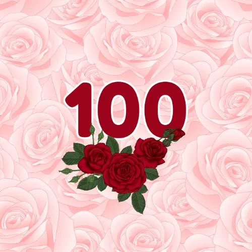 100 roses 🌹